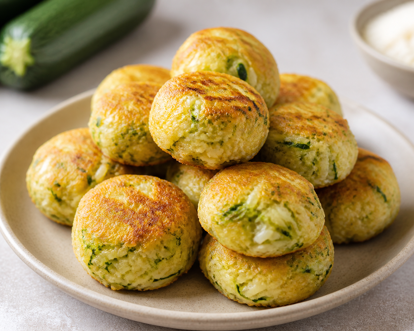 Golden Mini Turtle Bites with Rice, Egg and Zucchini