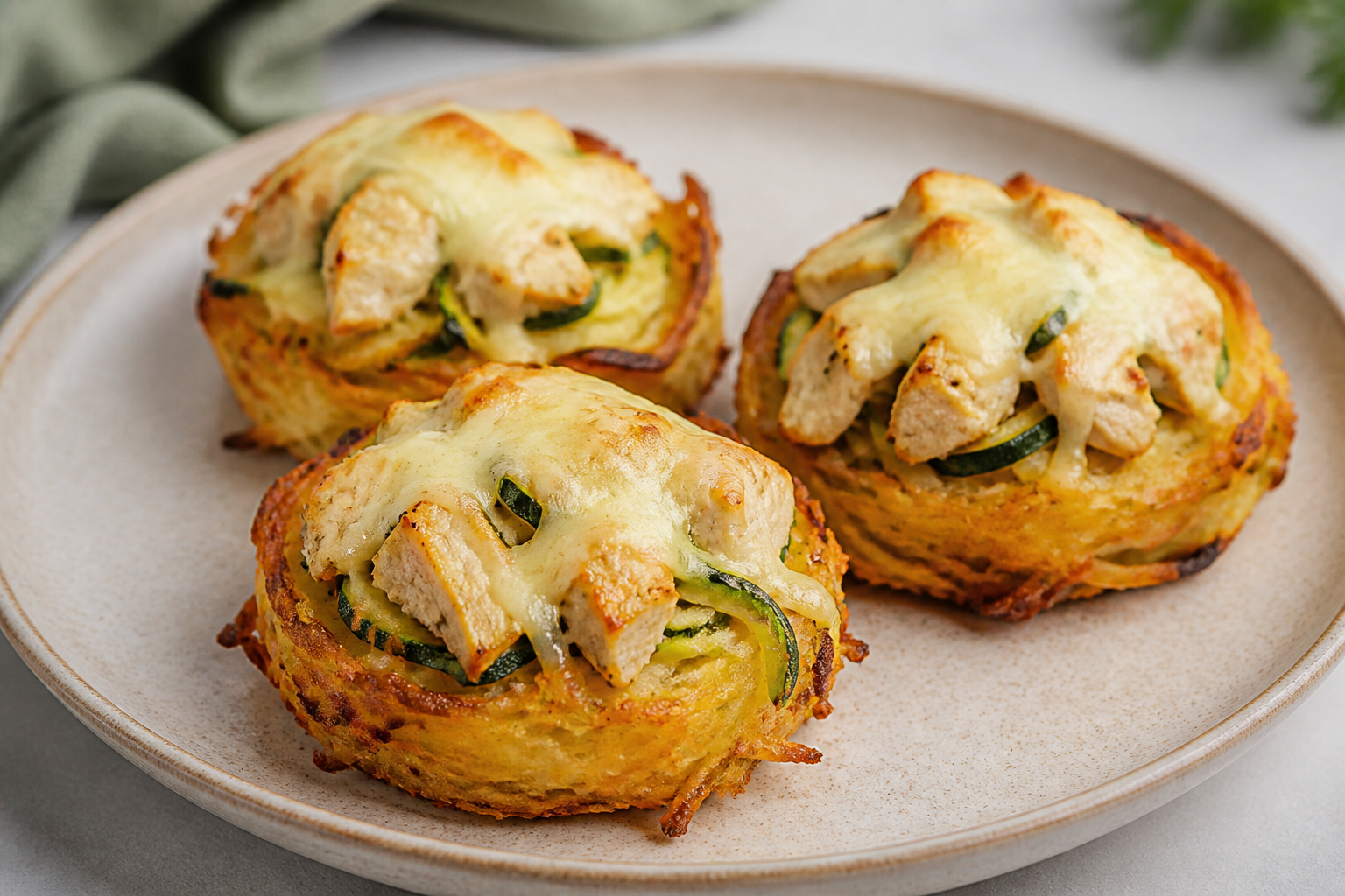 Little Breeze Nests with Potato, Chicken and Zucchini