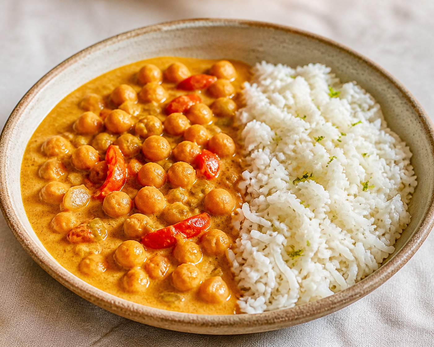 Creamy Chickpea Moqueca with Coconut Lime Rice
