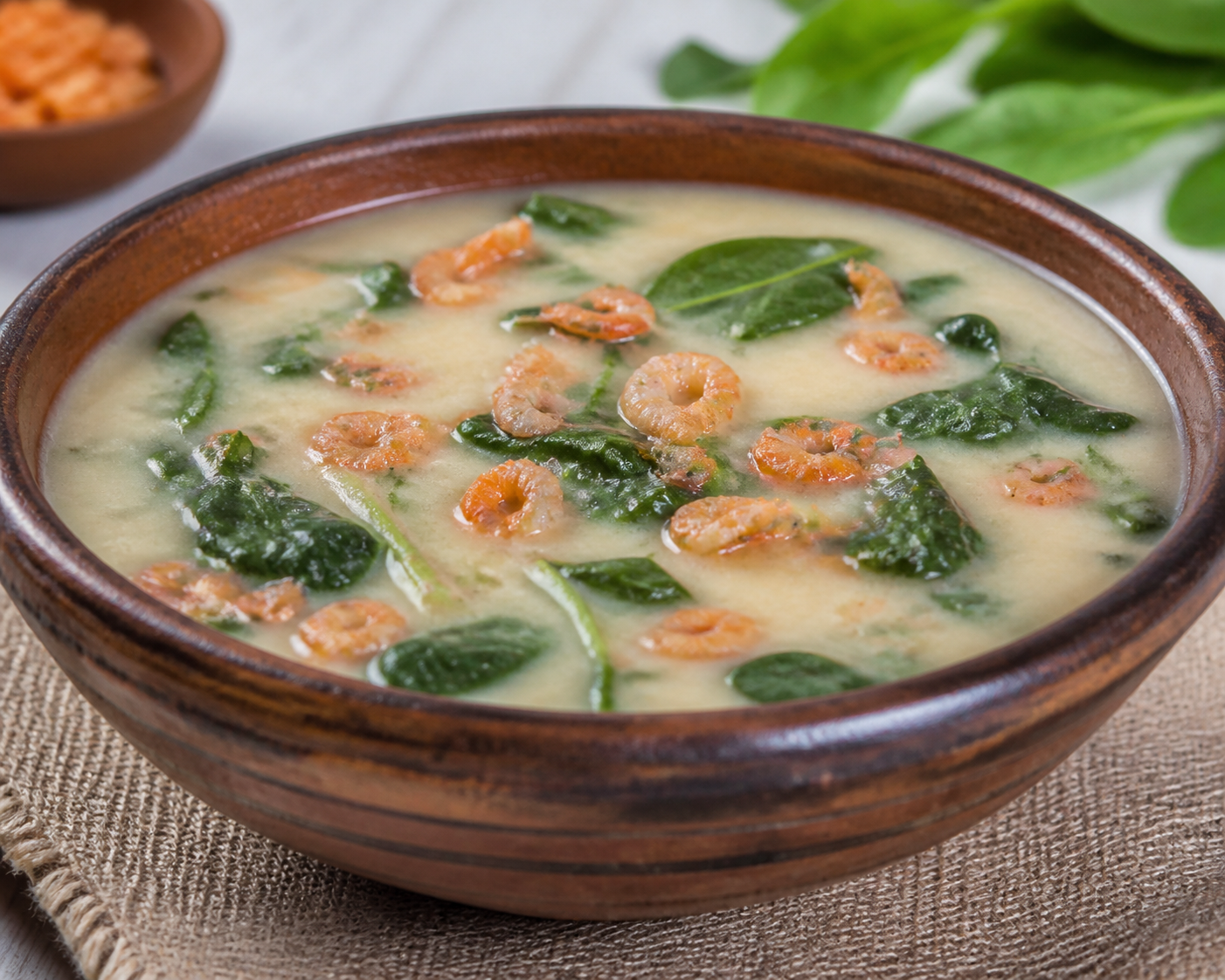 Atol Chuco Salado con Camarón Seco y Chipilín