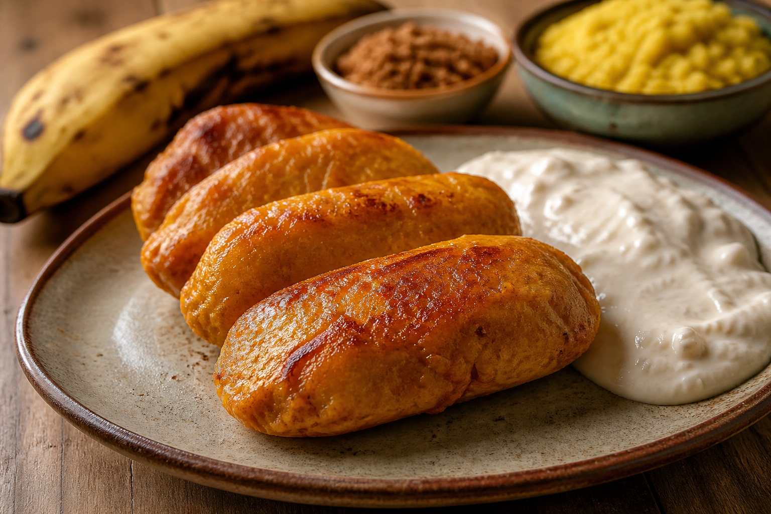 Baked Papelón and Anise Mandocas with Warm Queso Llanero Cream