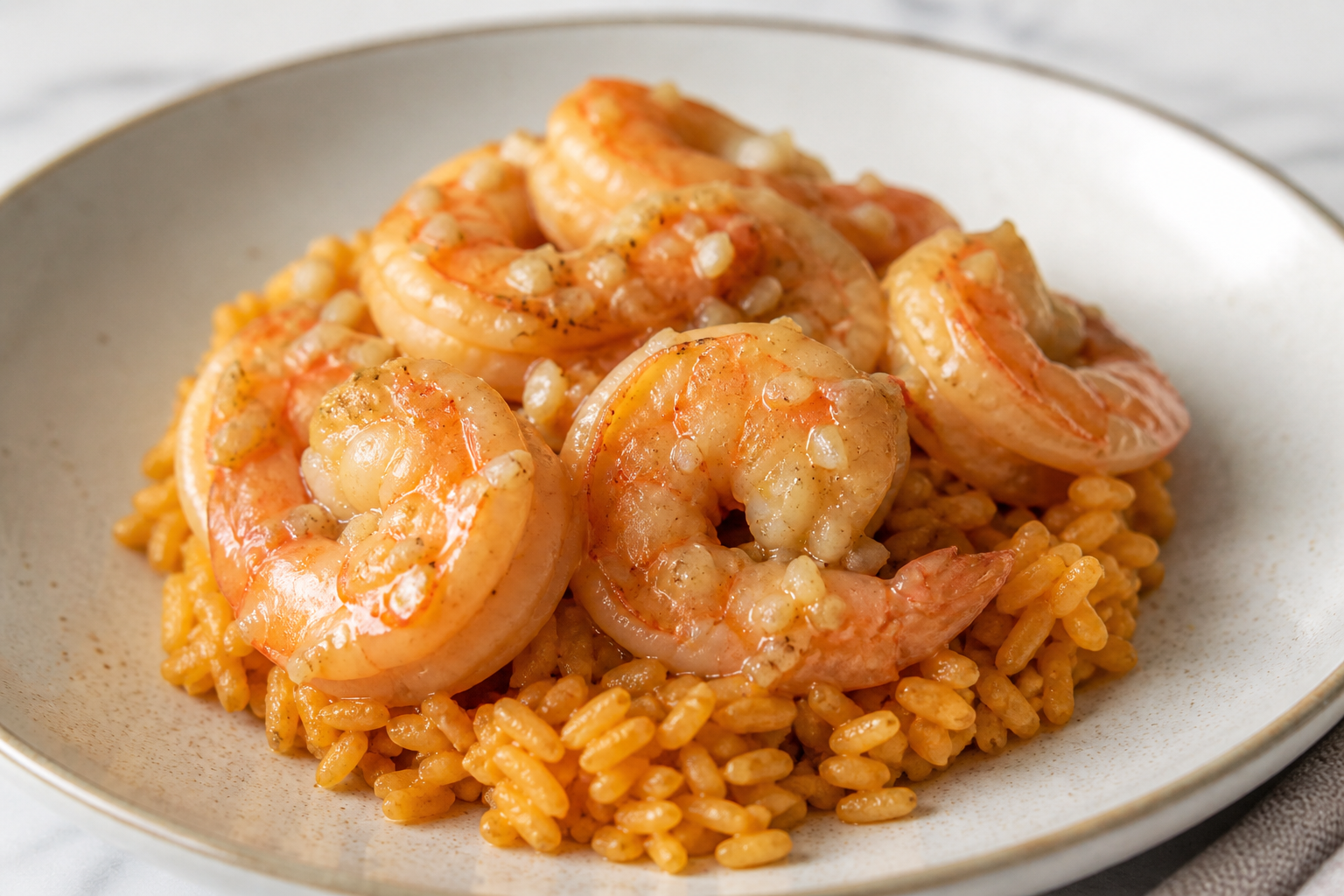 Creole Coconut-Lime Shrimp with Silky Annatto Rice