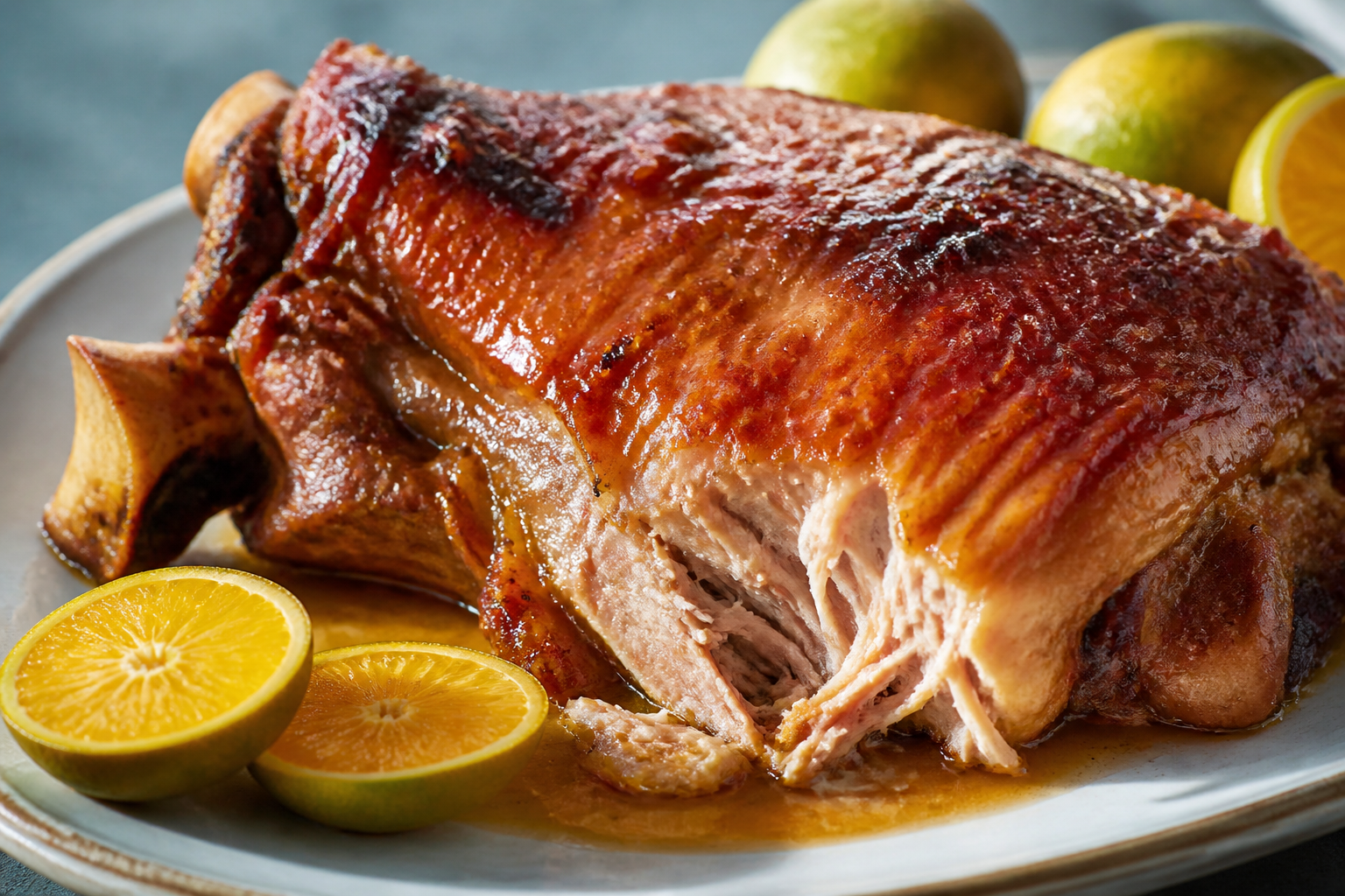 Cuban Christmas Roast Pig with Sour Orange, Honey and Cumin Mojo