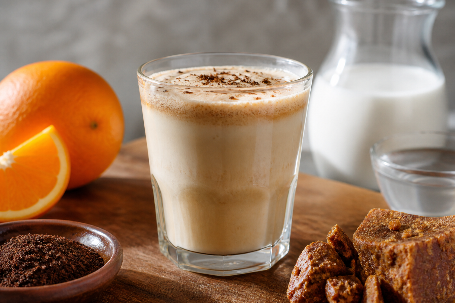Cola de Mono de Café Tostado, Naranja y Chancaca