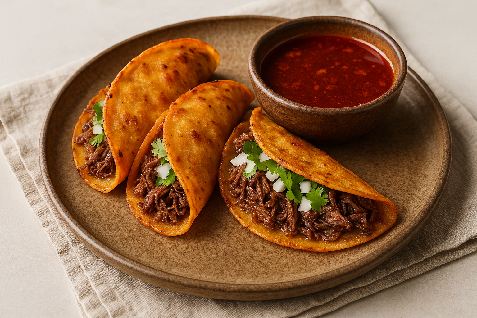 Tacos de birria dorados