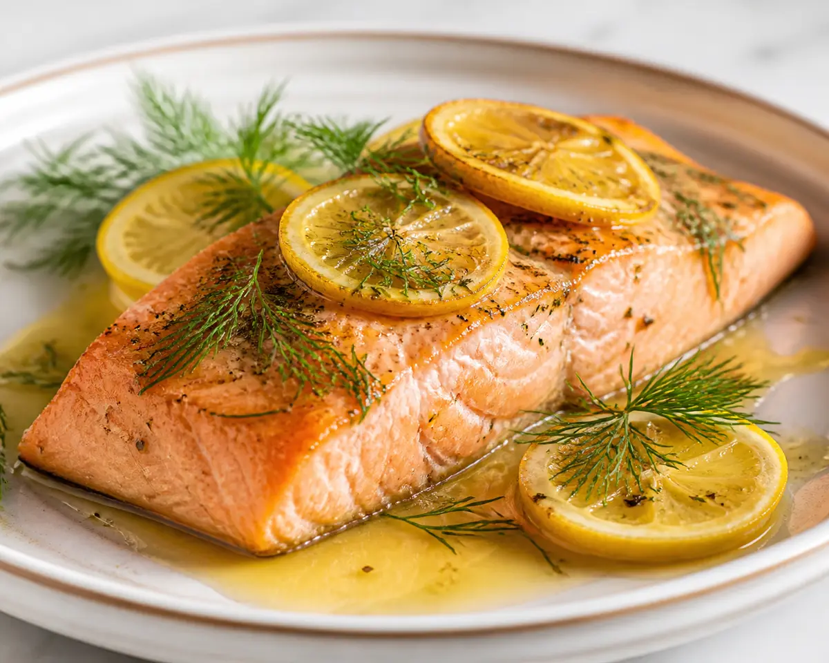 Salmón al Horno con Eneldo