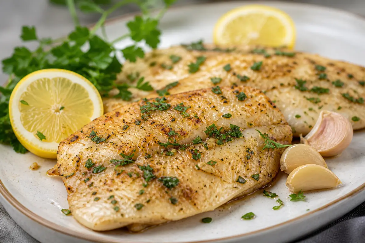 Filete de Tilapia al Ajillo