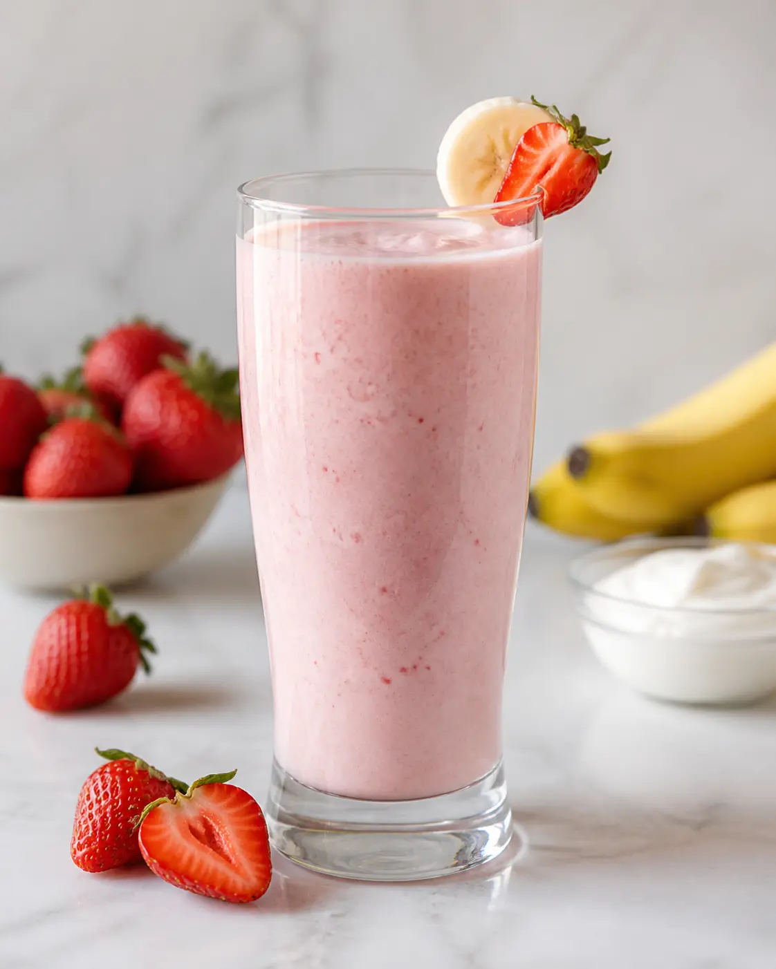 Batido de Fresa y Plátano