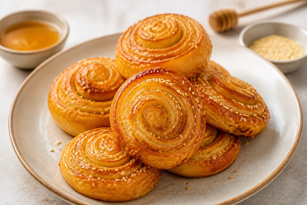 Toasted Honey Sesame Spirals
