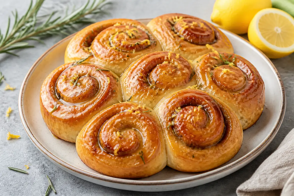 Rosemary Lemon Brown Sugar Rolls