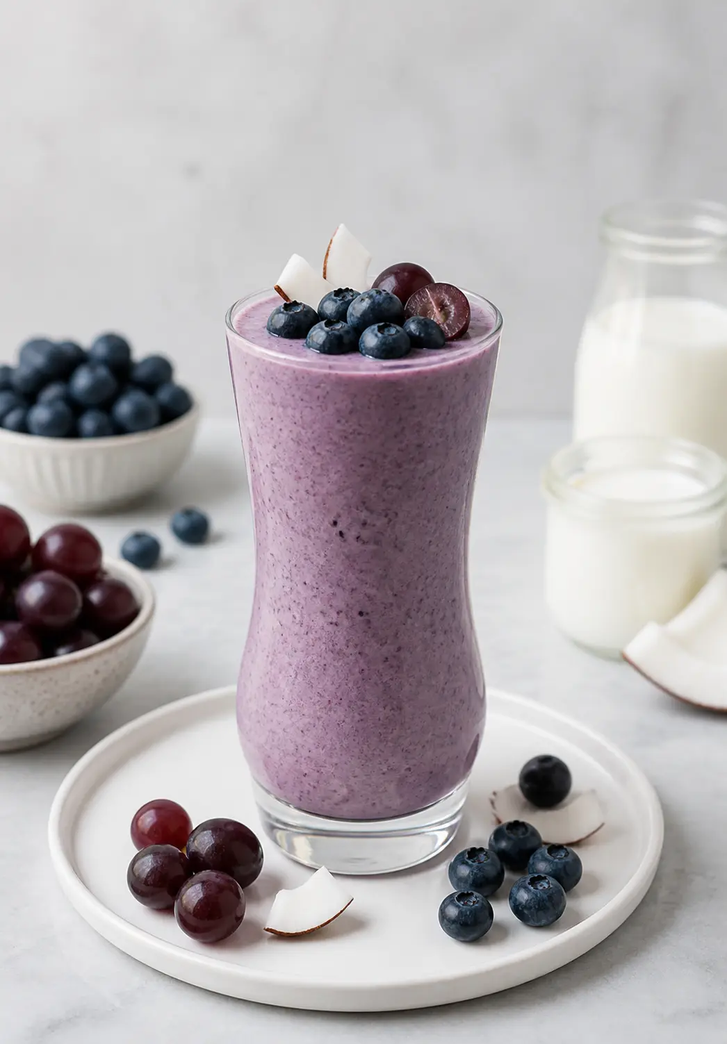 Purple Breeze Blueberry, Grape and Coconut Smoothie