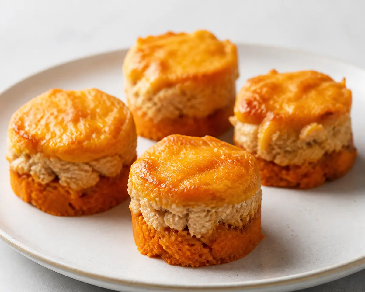 Minitorres Doradas de Pollo y Batata
