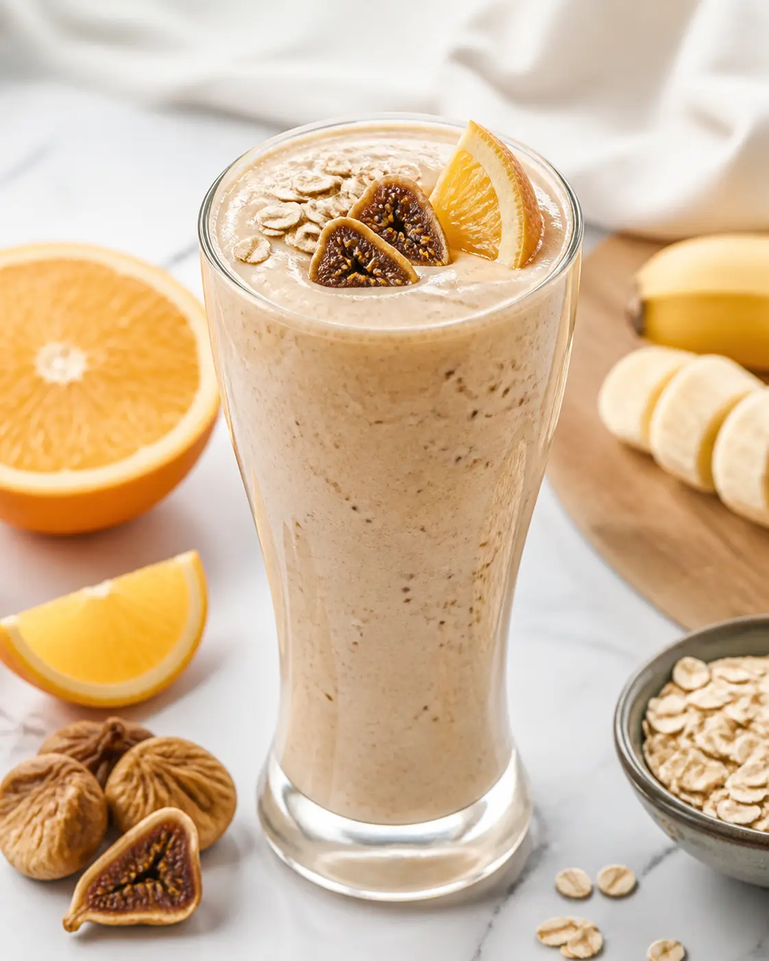 Fig, Oat and Orange Cloud Smoothie