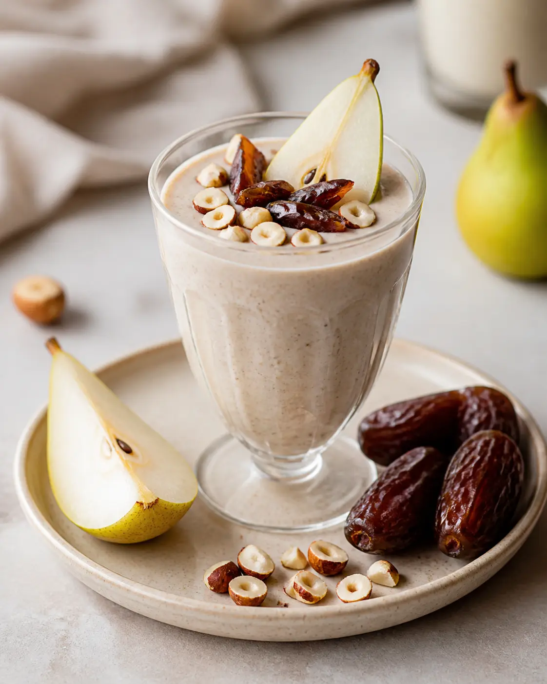 Pear, Date and Hazelnut Velvet Smoothie