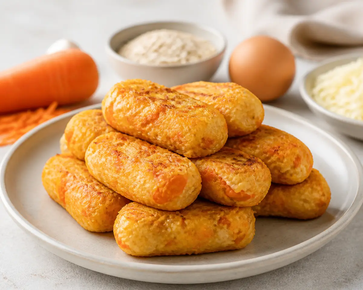 Bastoncitos de Luna de Queso, Avena y Zanahoria