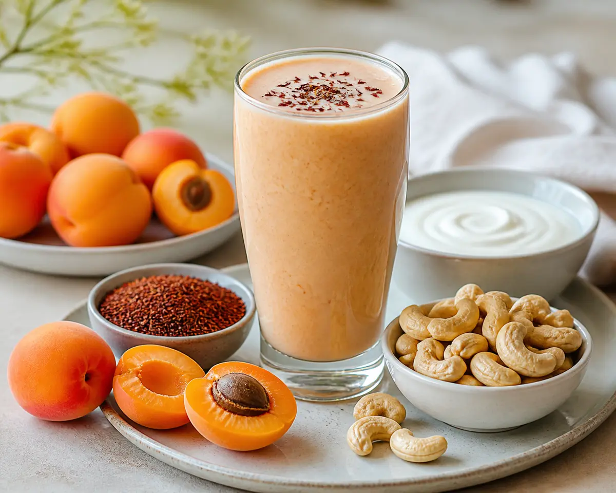 Apricot, Rooibos Tea and Cashew Breeze Smoothie