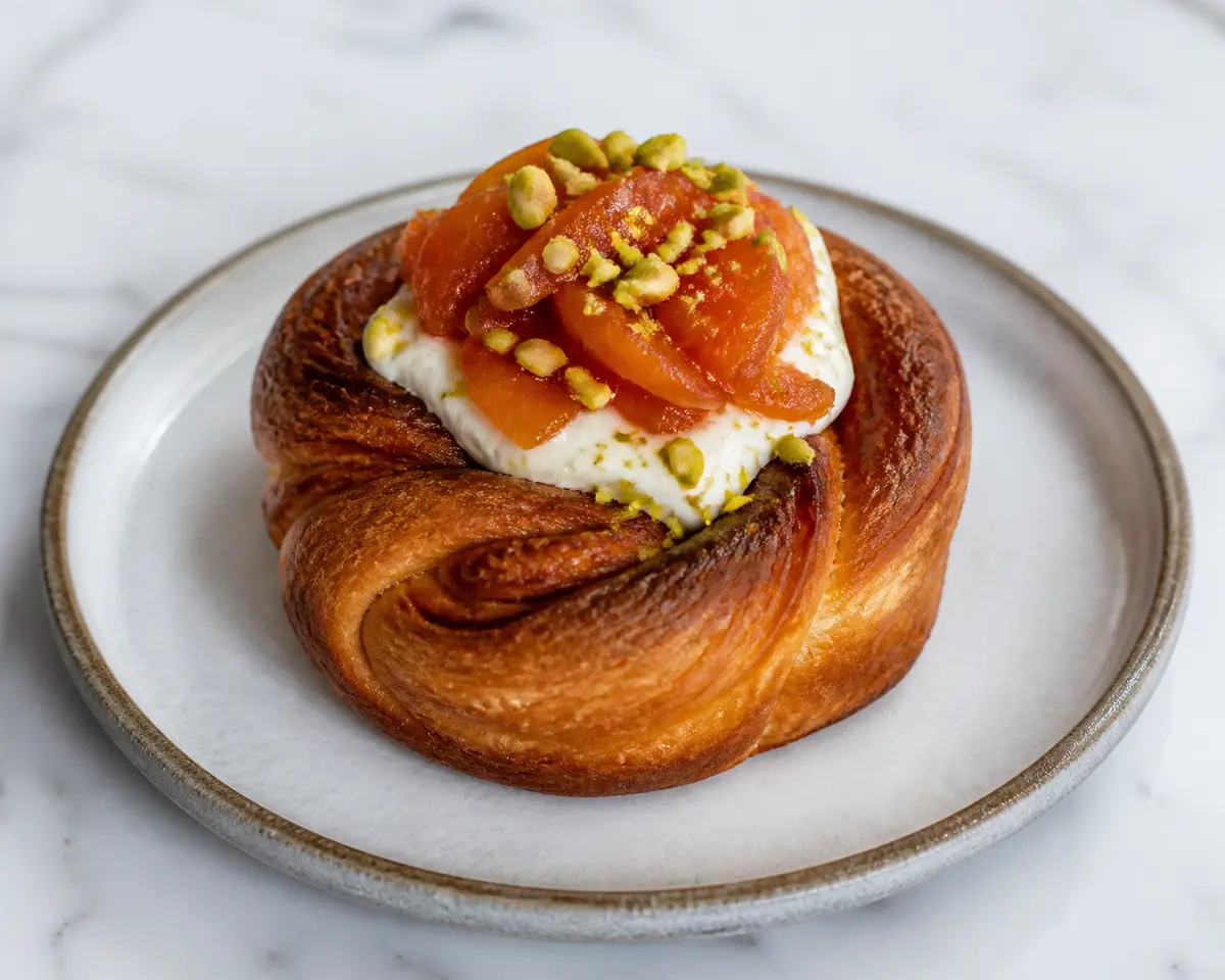 Bakery Swirls with Spiced Quince, Cream Cheese and Pistachio