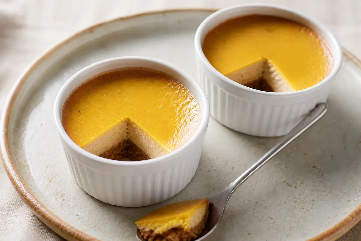 Silky Chestnut and Orange Custards with Spiced Oat Crust