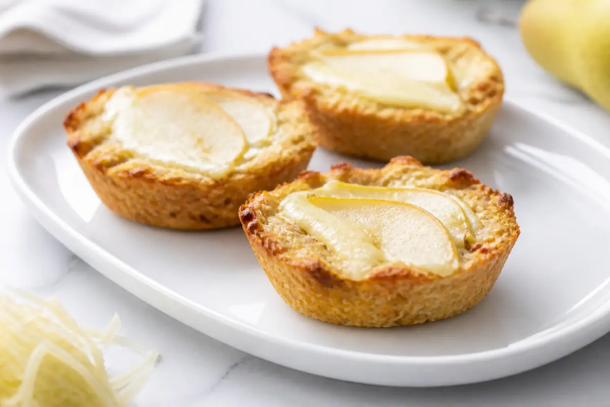 Sweet Little Oat, Pear and Cheese Boats