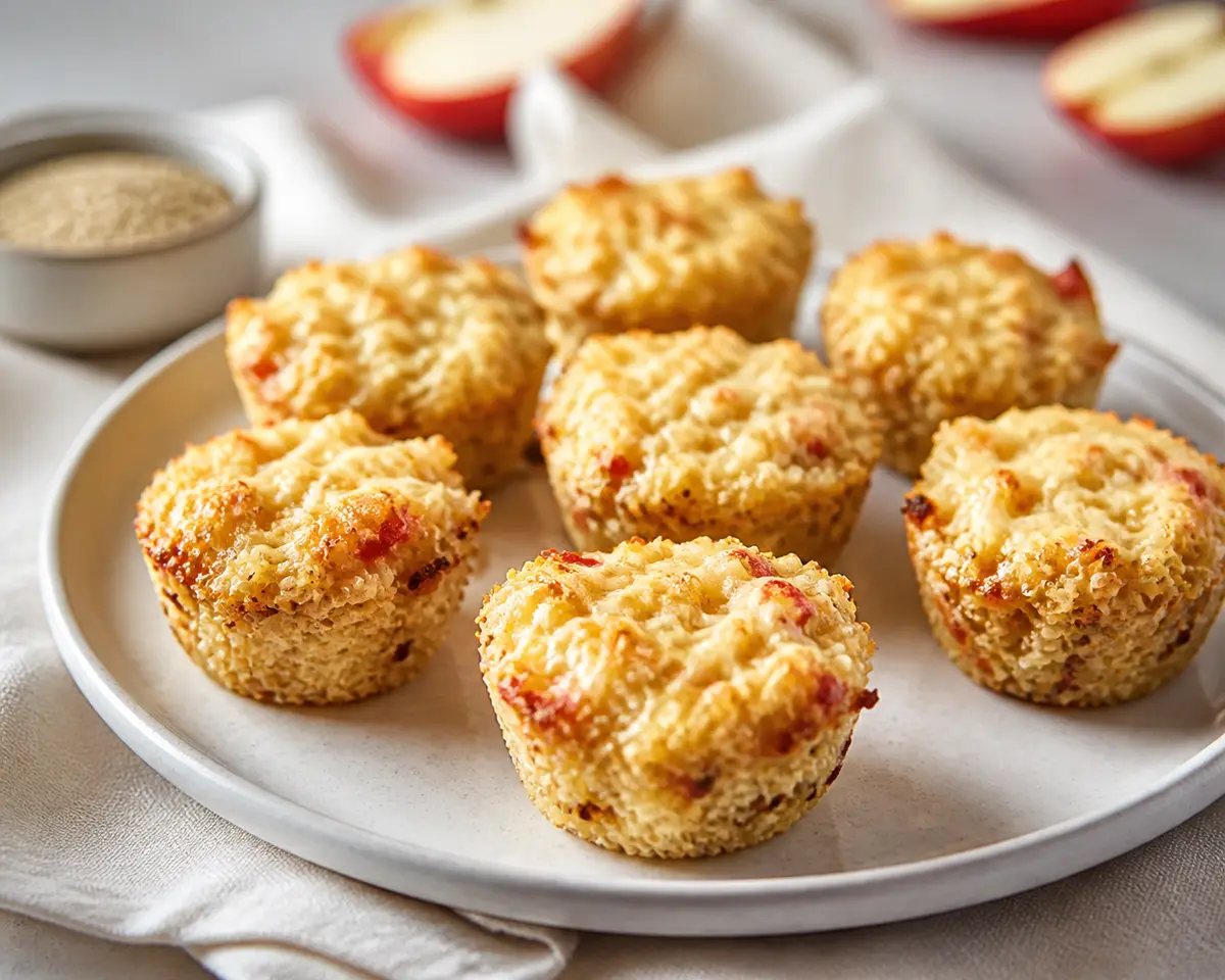 Cheerful Mini Quinoa, Apple and Cheese Cups
